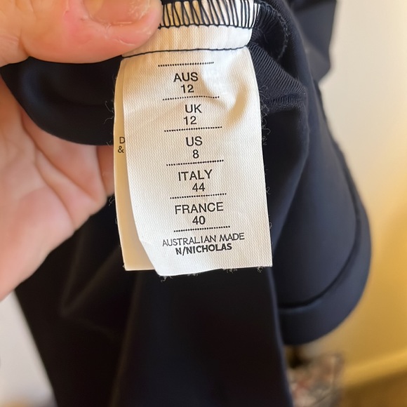 N/Nicholas Ponti Off Shoulder Strap Dress Navy Dress size 8 - Picture 7 of 7